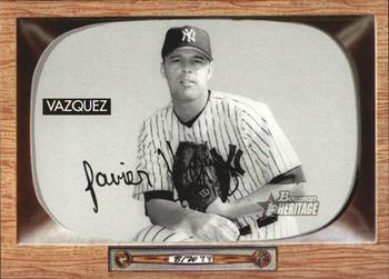 2004 Bowman Heritage - Black and White #63 Javier Vazquez Front
