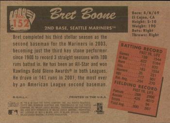 2004 Bowman Heritage - Black and White #152 Bret Boone Back
