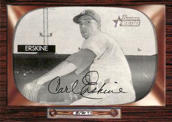 2004 Bowman Heritage - Black and White #170 Carl Erskine Front