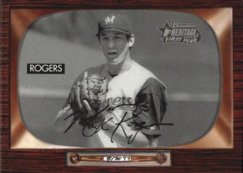 2004 Bowman Heritage - Black and White #207 Mark Rogers Front