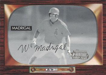2004 Bowman Heritage - Black and White #277 Warner Madrigal Front