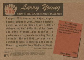 2004 Bowman Heritage - Black and White #280 Larry Young Back