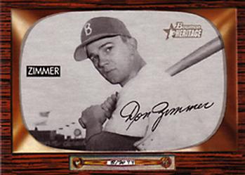 2004 Bowman Heritage - Black and White #65 Don Zimmer Front
