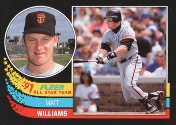 1991 Fleer - '91 Fleer All-Star Team #3 Matt Williams Front