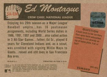 2004 Bowman Heritage - Signs of Authority #SA-EM Ed Montague Back