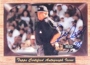 2004 Bowman Heritage - Signs of Authority #SA-RR Rick Reed Front