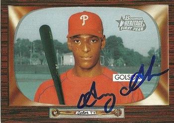 2004 Bowman Heritage - Signs of Greatness #SGA-GG Greg Golson Front