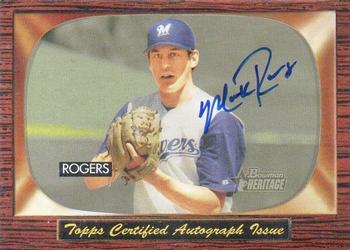 2004 Bowman Heritage - Signs of Greatness #SGA-MR Mark Rogers Front