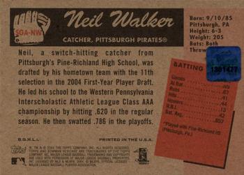 2004 Bowman Heritage - Signs of Greatness #SGA-NW Neil Walker Back