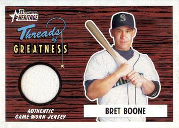 2004 Bowman Heritage - Threads of Greatness #TG-BB2 Bret Boone Front