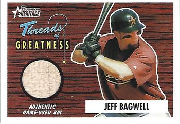 2004 Bowman Heritage - Threads of Greatness #TG-JB Jeff Bagwell Front