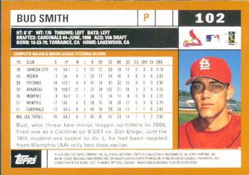 2002 Topps #102 Bud Smith Back
