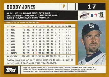 2002 Topps #17 Bobby Jones Back