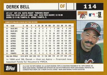 2002 Topps #114 Derek Bell Back