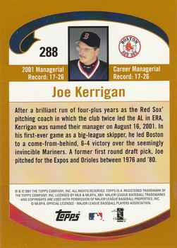 2002 Topps #288 Joe Kerrigan Back