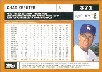 2002 Topps #371 Chad Kreuter Back