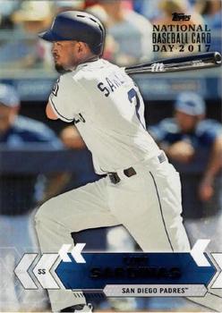 2017 Topps National Baseball Card Day - San Diego Padres #SDP-5 Luis Sardinas Front