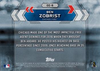 2017 Topps National Baseball Card Day - Chicago Cubs #CC-6 Ben Zobrist Back