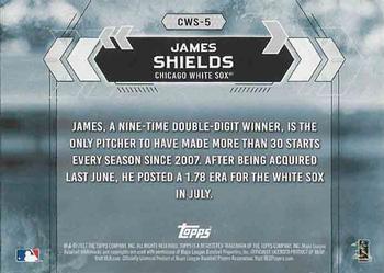 2017 Topps National Baseball Card Day - Chicago White Sox #CWS-5 James Shields Back