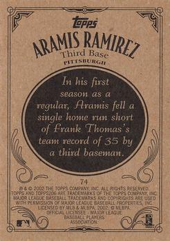 2002 Topps 206 #74 Aramis Ramirez Back
