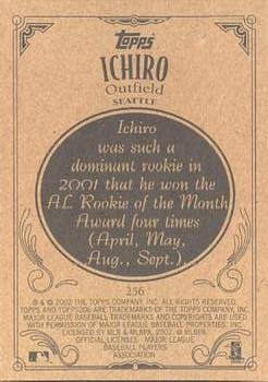 2002 Topps 206 #256 Ichiro Suzuki Back