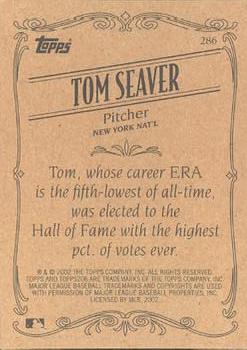 2002 Topps 206 #286 Tom Seaver Back