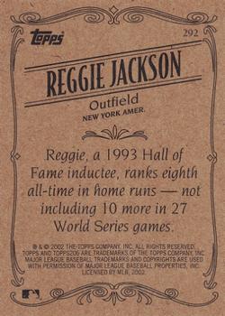 2002 Topps 206 #292 Reggie Jackson Back