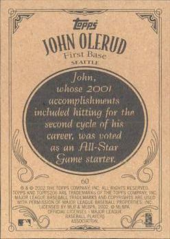 2002 Topps 206 #60 John Olerud Back