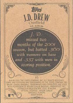 2002 Topps 206 #83 J.D. Drew Back