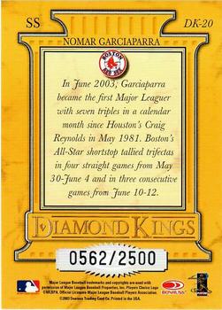 2004 Donruss - Diamond Kings Studio Series #DK-20 Nomar Garciaparra Back