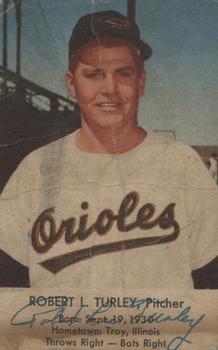 1954 EssKay Hot Dogs Baltimore Orioles #NNO Robert L. Turley Front