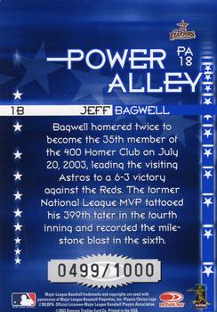 2004 Donruss - Power Alley Blue #PA18 Jeff Bagwell Back