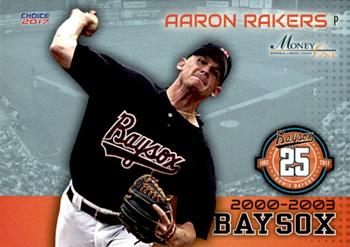 2017 Choice Bowie Baysox 25th Anniversary Team #17 Aaron Rakers Front