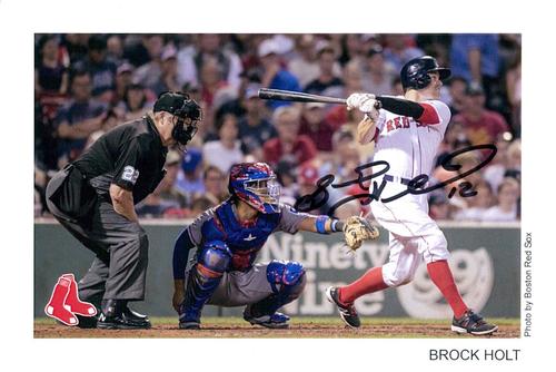 2017 Boston Red Sox Photocards #NNO Brock Holt Front