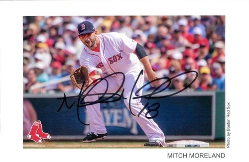 2017 Boston Red Sox Photocards #NNO Mitch Moreland Front