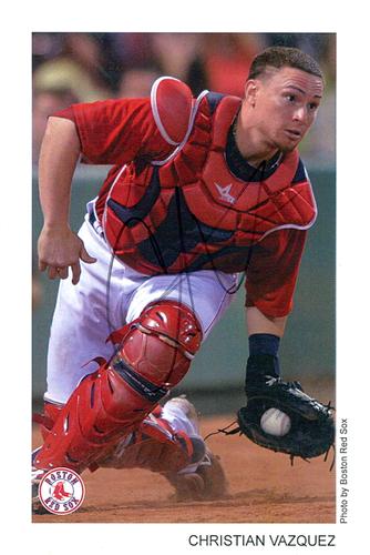 2017 Boston Red Sox Photocards #NNO Christian Vazquez Front
