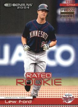 2004 Donruss - Press Proofs Gold #68 Lew Ford Front