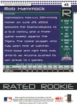 2004 Donruss - Press Proofs Red #45 Rob Hammock Back