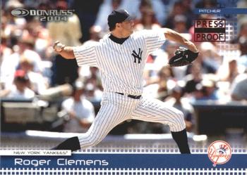 2004 Donruss - Press Proofs Red #160 Roger Clemens Front