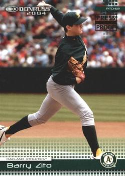 2004 Donruss - Press Proofs Red #161 Barry Zito Front
