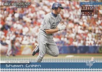2004 Donruss - Press Proofs Red #294 Shawn Green Front