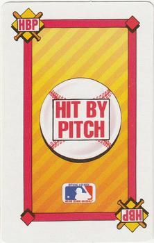 1990 MVP Baseball All-Star Card Game #NNO Hit By Pitch Front
