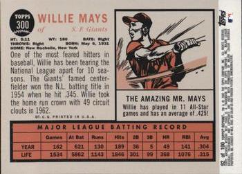 2002 Topps Archives Reserve #92 Willie Mays Back