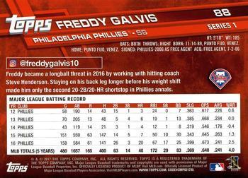 2017 Topps - Sparkle Foil #88 Freddy Galvis Back