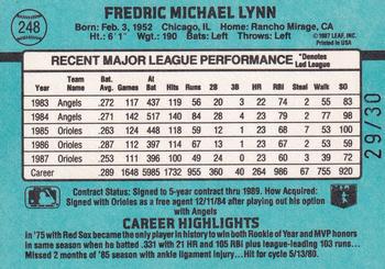 2004 Donruss - Recollection Collection #248 Fred Lynn Back