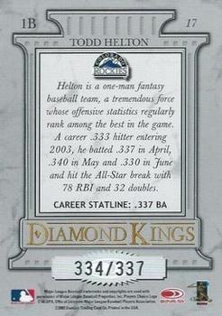 2004 Donruss - Stat Line Career #17 Todd Helton Back
