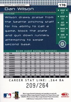 2004 Donruss - Stat Line Career #176 Dan Wilson Back