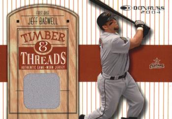 2004 Donruss - Timber & Threads #TT-11 Jeff Bagwell Front