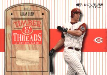 2004 Donruss - Timber & Threads #TT-21 Adam Dunn Front