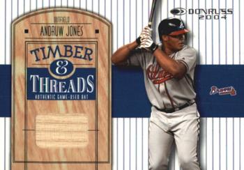 2004 Donruss - Timber & Threads #TT-22 Andruw Jones Front